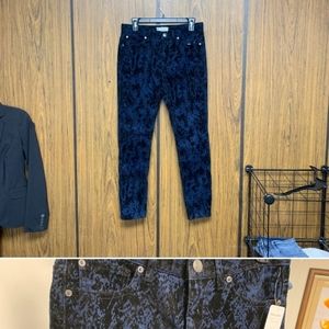 NWT Free People Lace Snake Print Skinny Jeans